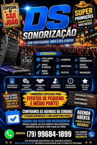 Alugo som para festas e eventos