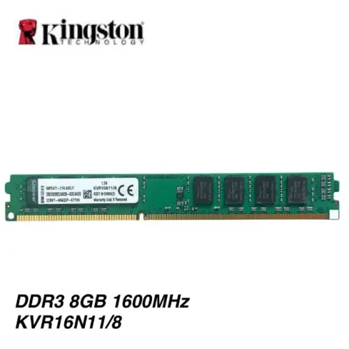 Memória RAM Kingston DDR3, 8 GB, 1600 MHz, PC3-12800, Nova, Lacrada