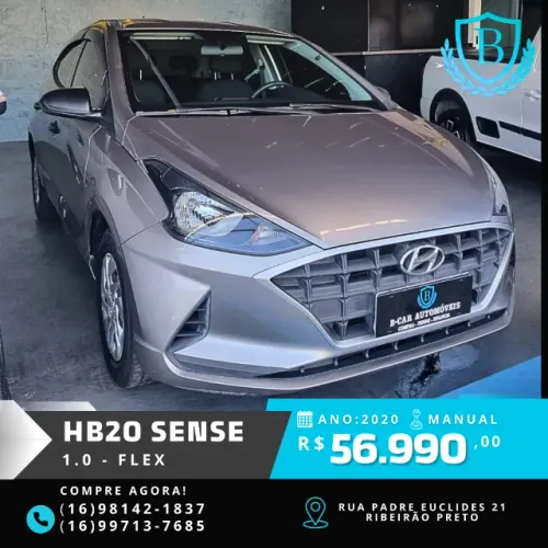 Hyundai HB20 Sense 1.0 Flex 12V MEC 2020