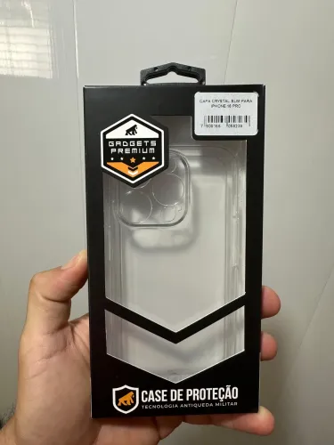 Capa Crystal Slim para iPhones 16 Pro e 16 Pro Max