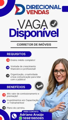 Contratação Corretores não precisa Experiência