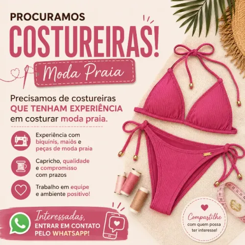 ? PROCURAMOS COSTUREIRAS! ?
