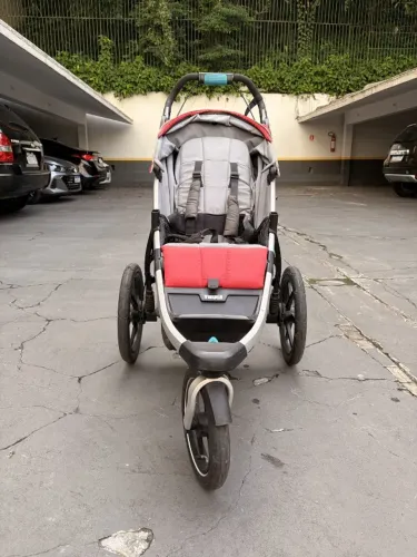 Carrinho Thule Urban Glide Vermelho - 3 rodas + Capa de Chuva