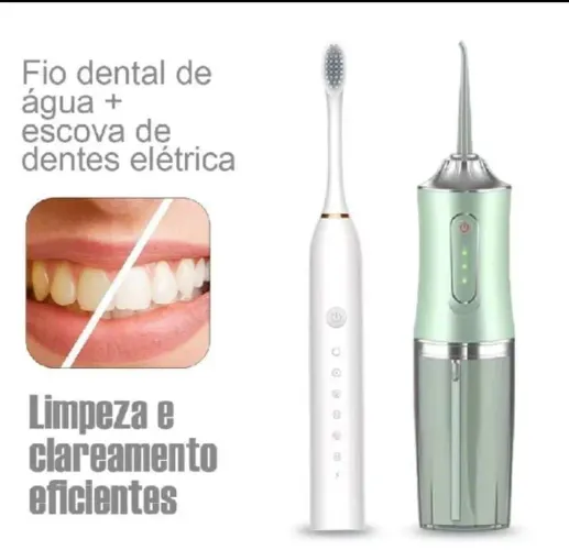Irrigador bucal e escova eletrica