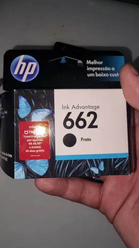 Cartucho preto HP impressora