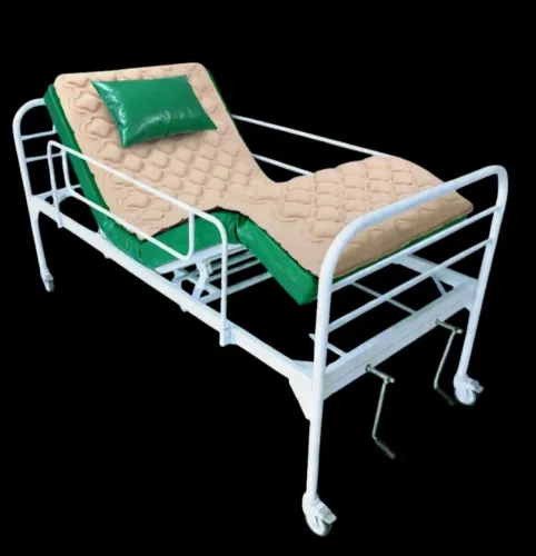 Cama Hospitalar 6 Posições de conforto + 2 Colchões lavável e Anti-Escaras Pneumático 