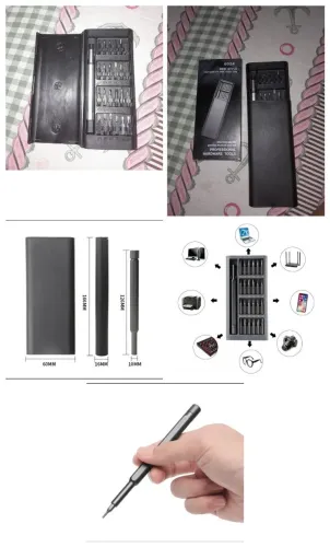 Kit de Chaves de Precisão 24 em 1 - Jogo de Bits para Eletrônicos e Celulares ?