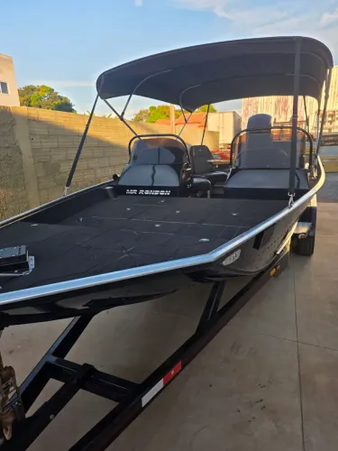 CANOA LANCHA BARCOS RONDON BASS RL6 SUPER MERCURY PROXS 150HP IMPECÁVEL