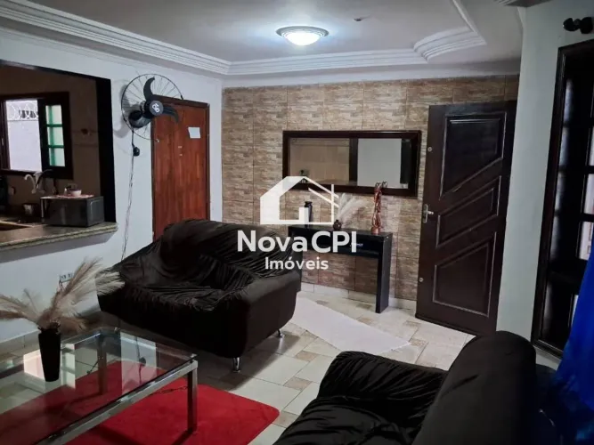 Casa Mobiliada para Locação na Vila Caiçara, Praia Grande  3 Dormitórios, 1 Suíte e 150m d