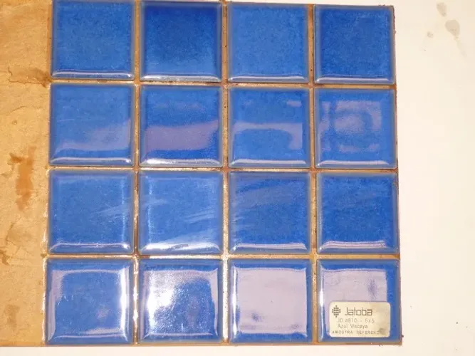 PASTILHA DE PORCELANA JATOBÁ AZUL VISCAYA 5X5