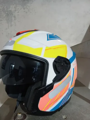 Capacete Norisk Downtown Provenza Branco/ Laranja |