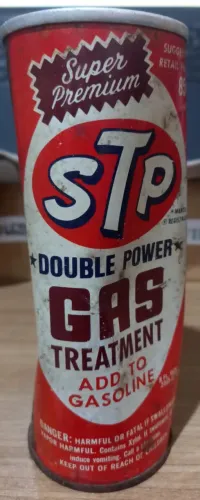 Lata Vintage STP aditivo LACRADA Original Americana 1971 Lacrada  Item de Colecionador