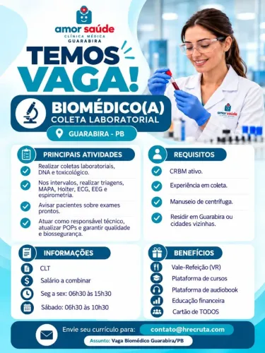 Vaga de Biomédico(a)