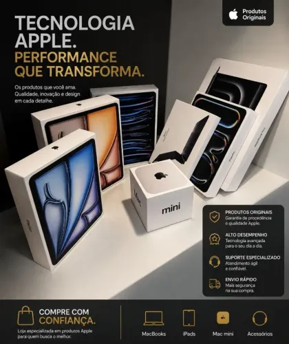 Mac Mini M4 16GB 512 SSD - Caixa Lacrada - Em ate 18x