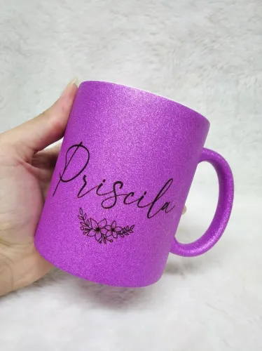 Canecas mágicas, metálicas e com glitter