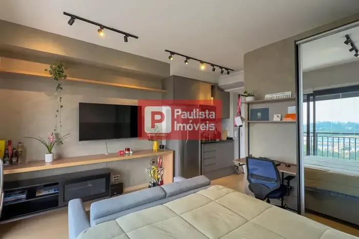 Studio mobiliado para locação ao lado do metrô | Alto da Boa Vista, Santo Amaro, São Paulo