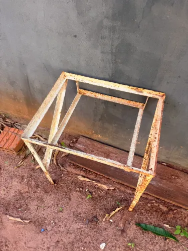 Suporte de ferro para botijão/bancada - Reforçado"