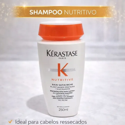 Shampoo Kérastase Nutritive Bain Satin Riche 250ml ORIGINAL Profissional NOVO