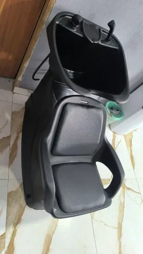 Lavatório De Cabelo Cuba Reclinável Salão De Beleza Cabelereiro Dompel Champ Preto
