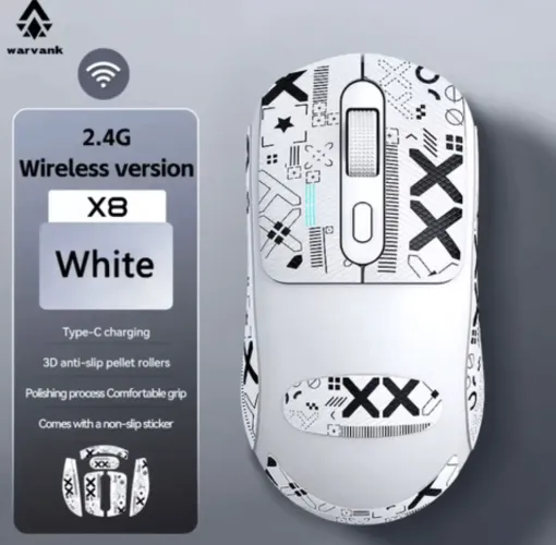 Mouse Sem Fio Gamer Profissional Warvank X8