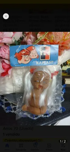Boneca Antiga Rara Kaplast anos 70