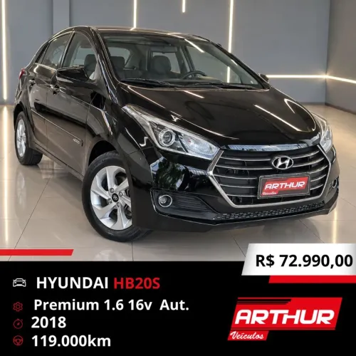 Hyundai HB20S Premium 1.6 Flex 16V Aut. 4P 2018
