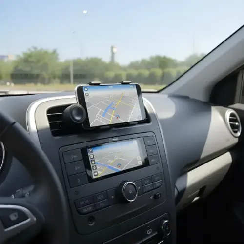 Suporte para smartphone para saída de ar condicionado