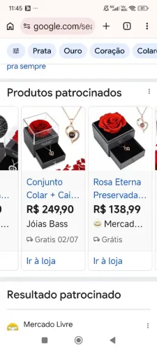 Gargantilha nova eu te amo 