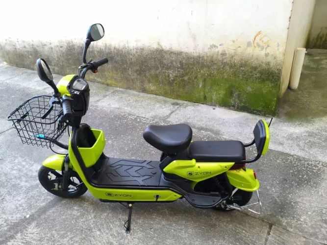 bicicleta eletrica zyon na cor verde nova nunca usada