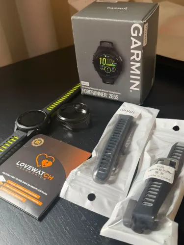 Garmin - Forerunner 265s Gps Smartwatch 42 Mm Polímero Reforçado Com Fibra- Preto-Seminovo