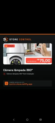 Câmera lâmpada 360°