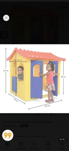 Casinha de criança já usada 