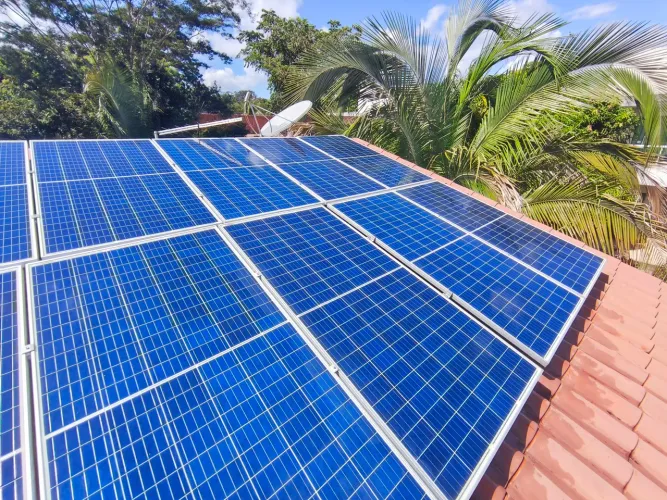 Limpeza de placas solar. 