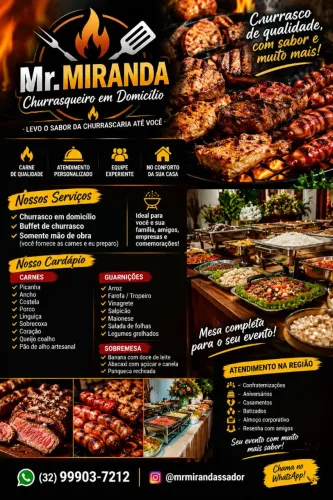 Serviço de Churrasqueiro