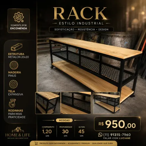 Rack Estilo Industrial