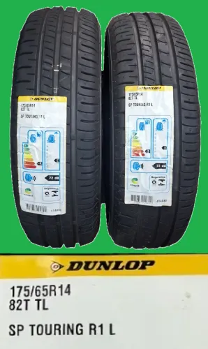 Par de Pneus Aro 14 Dunlop 175 x 65 SP Touring_Montagem Grátis_Aceito Cartão*