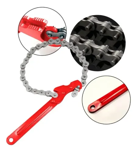 ferramenta chave corrente ajustável para tubos 12" profissional idea id2296c