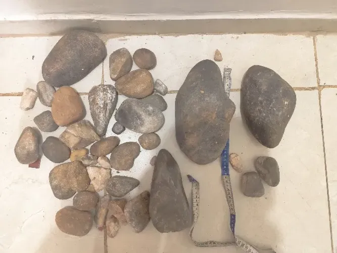 20 kg de Pedras de Rio e Seixos Naturais para Jardim e Decoração