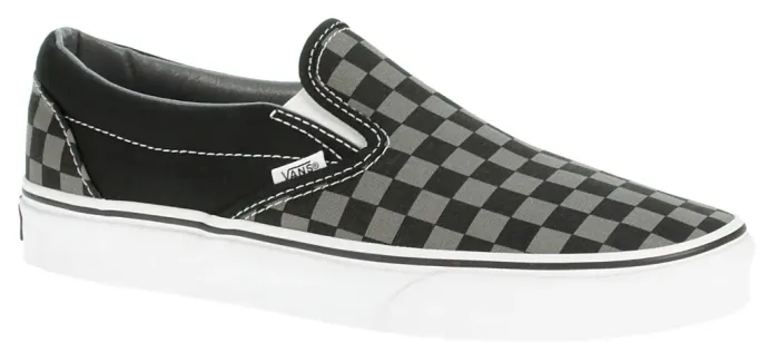 Tênis Vans Classic Slip On Chekerboard Black Pewter Unissex.