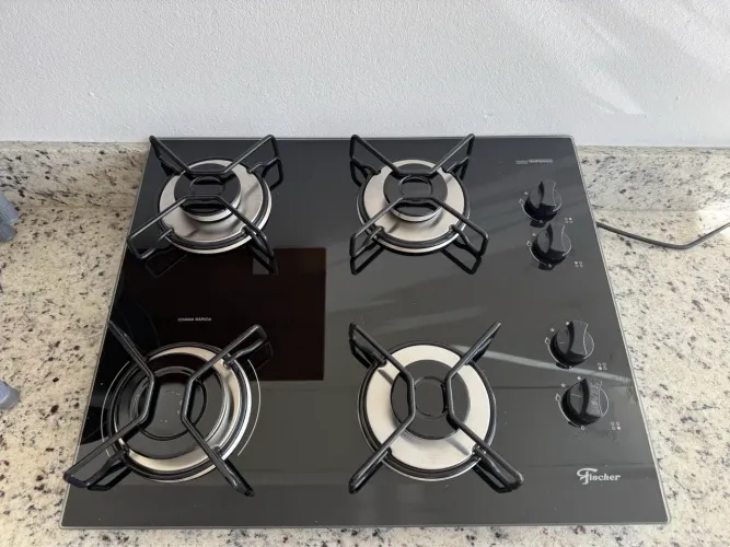 Cooktop Gás 4 Bocas Mesa Vidro