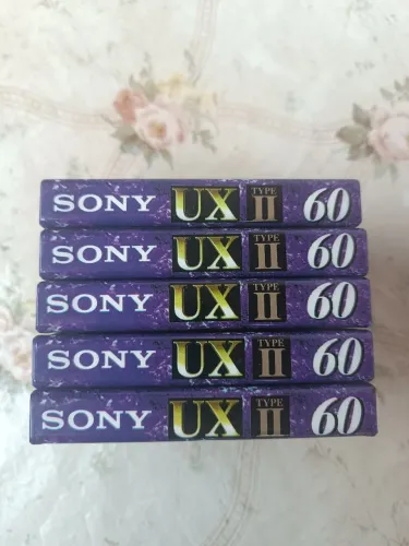 Fita k7 sony ux-60 chrome virgns lote 5 fitas