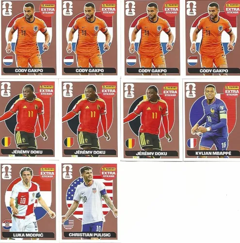 Figurinhas BRONZE Panini Extra Stickers Copa do Mundo 2026 FIFA - Preço Unitário