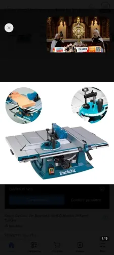Serra Circular de Bancada 255mm 1.500 Watts MLT100 Makita - peso: 38kg