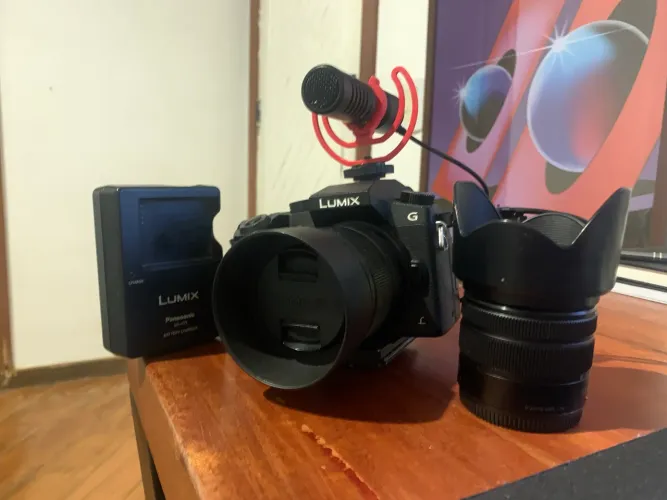 Lumix G7 + 2 Lentes + Microfone 