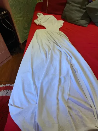 Vestido longo branco