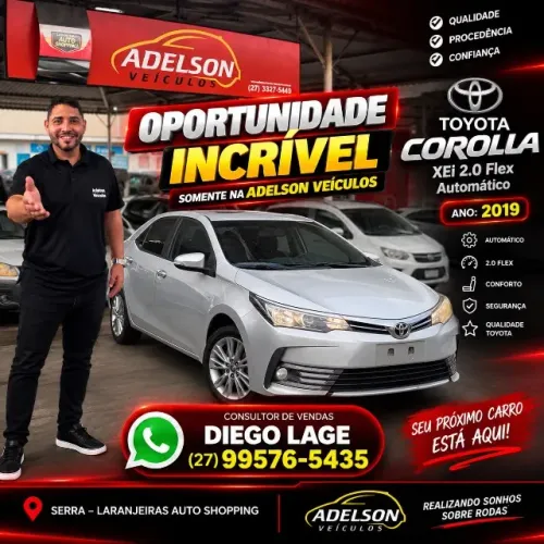 Toyota Corolla XEI 2.0 Flex 16V Aut. 2019