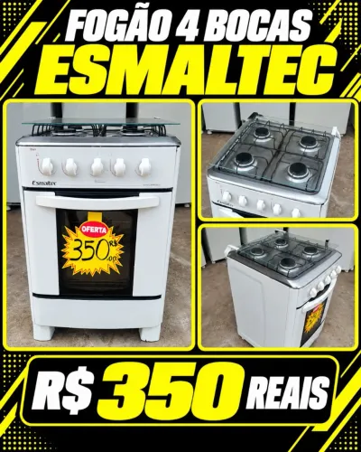 FOGÃO 4 BOCAS ESMALTEC