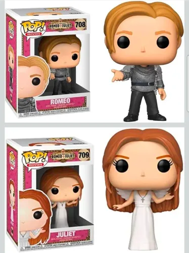 Funko pop 2 bonecos Romeu e Juliet