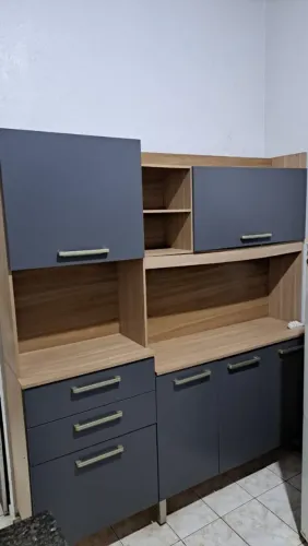 Armário de cozinha MDF - 6 portas 2 gavetas