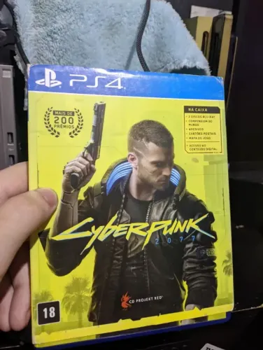 Cyber punk 2077 ps4 ps5 troco por controle de ps4